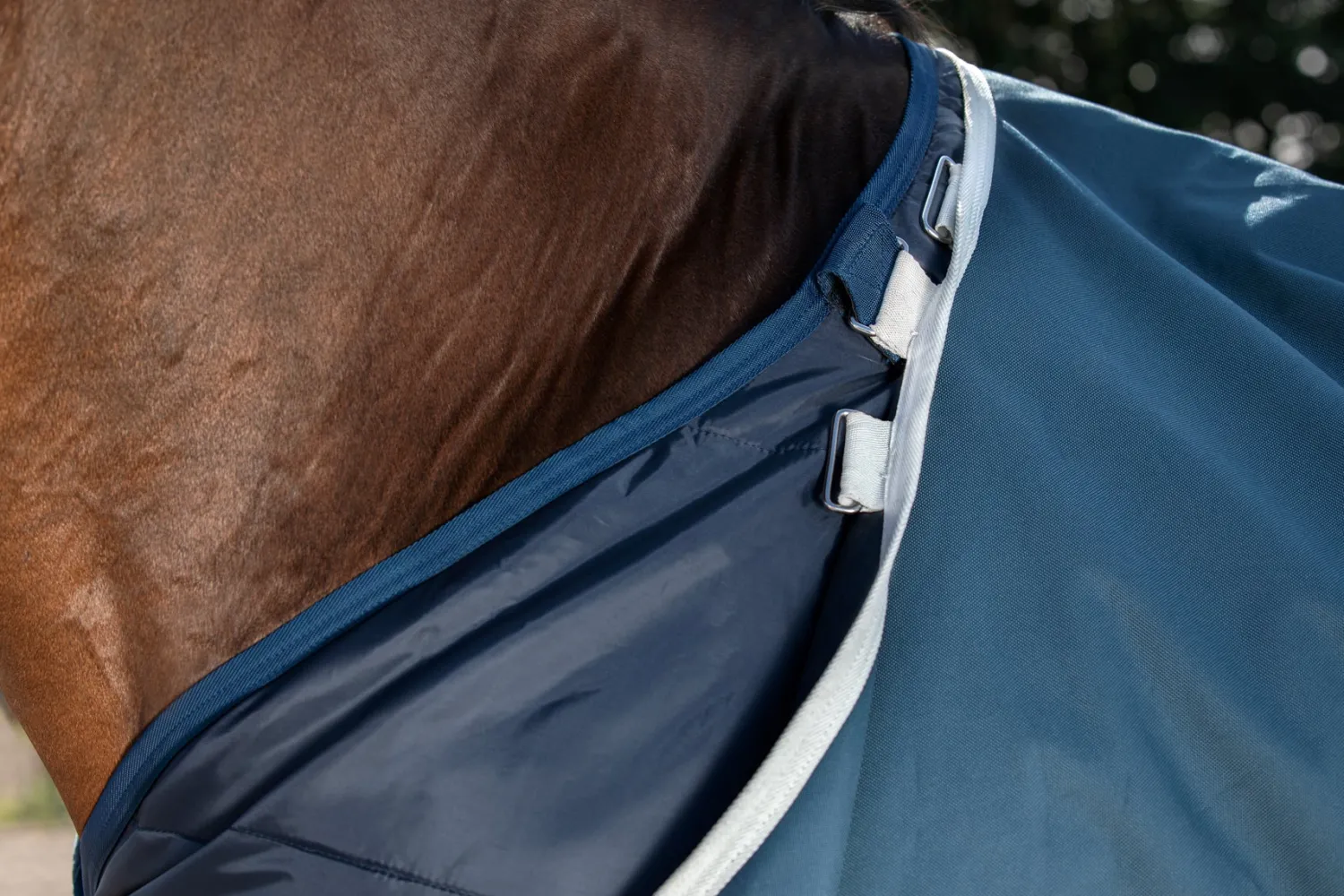 New HORSEWARE ® Ireland Amigo® AmEco 12 Plus Turnout Sheet Teal/Grey