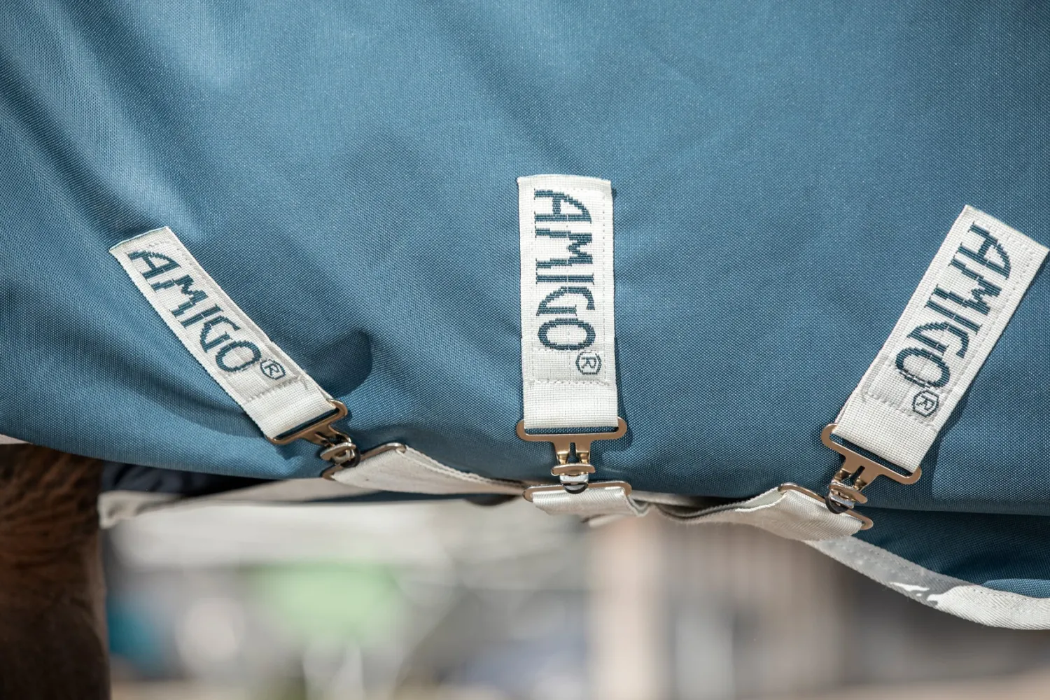 New HORSEWARE ® Ireland Amigo® AmEco 12 Plus Turnout Sheet Teal/Grey