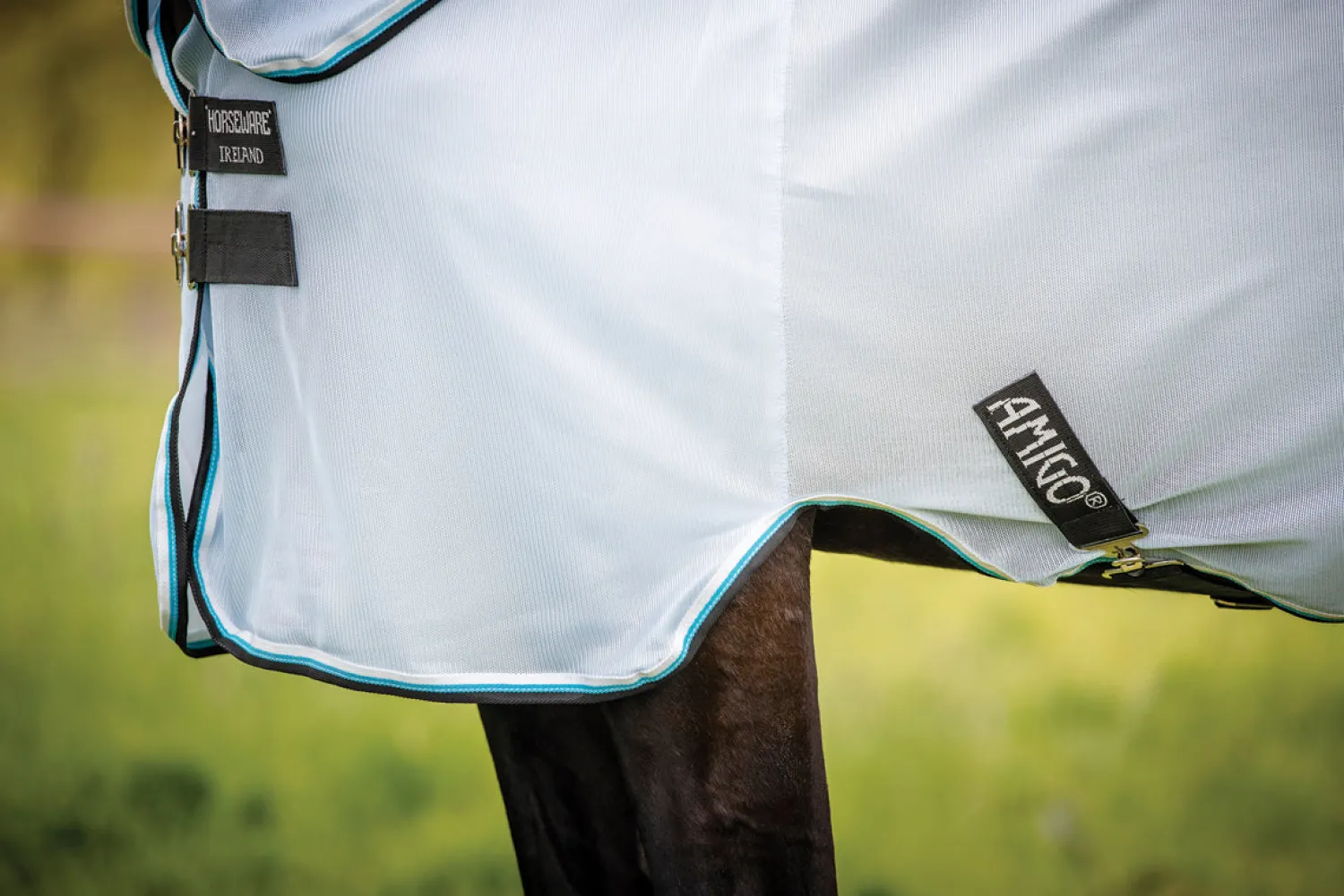 Clearance HORSEWARE ® Ireland Amigo® Bug Rug Azure Blue/Black