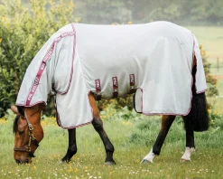 New HORSEWARE ® Ireland Amigo® Bug Buster® with No-Fly Zone™ Silver/Burgundy
