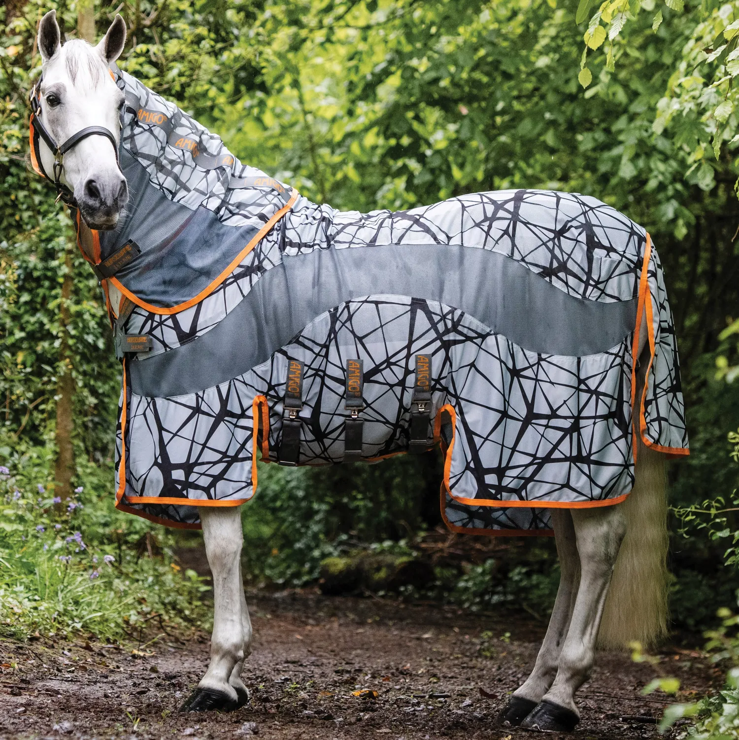 HORSEWARE ® Ireland Amigo® Camo Fly Sheet Grey/Orange