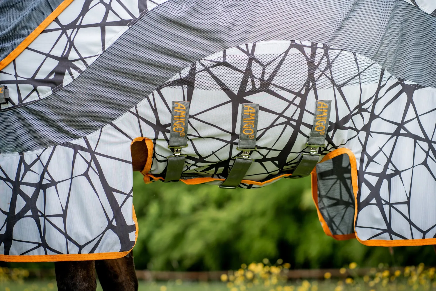 HORSEWARE ® Ireland Amigo® Camo Fly Sheet Grey/Orange