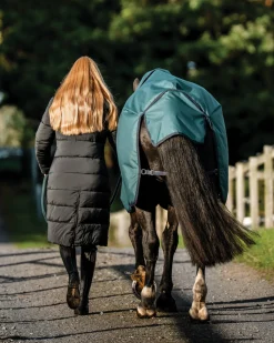 Sale HORSEWARE ® Ireland Amigo® Ripstop 900D 50 Gram Standard Neck Turnout Dynasty Green/Navy/Silver