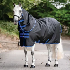 Best HORSEWARE ® Ireland Amigo® Ripstop 900D 200 Grams Plus Pony Turnout Black/Classic Blue