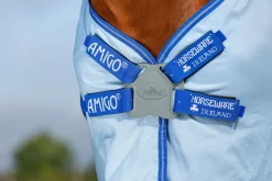 Clearance HORSEWARE ® Ireland Amigo® Ripstop Hoody Blanket Azure/Strong Blue/Silver