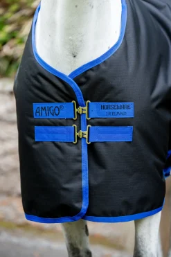 Sale HORSEWARE ® Ireland Amigo® Ripstop 900D Standard Neck Pony Turnout Sheet Black/Classic Blue