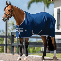 Clearance HORSEWARE ® Ireland Amigo® Stable Sheet–Core Color Navy/Titanium Grey/Silver