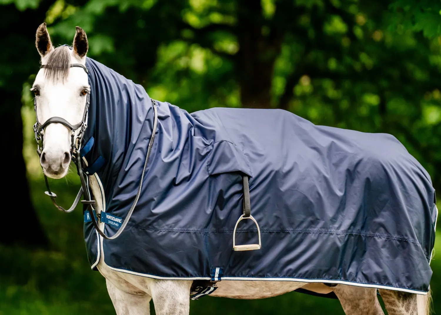 HORSEWARE ® Ireland Newmarket Rain Sheet Navy Witney