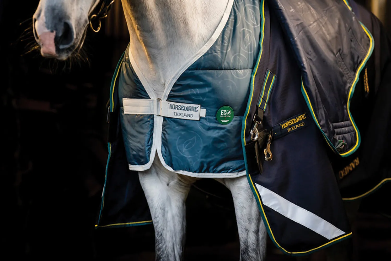 Online HORSEWARE ® Ireland Rambo® Duo Force 2.0 Turnout Blanket Navy/Teal