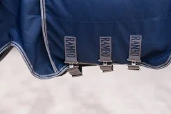 Sale HORSEWARE ® Ireland Rambo® Optimo Stable Sheet Navy/Thunderstorm Grey/Silver