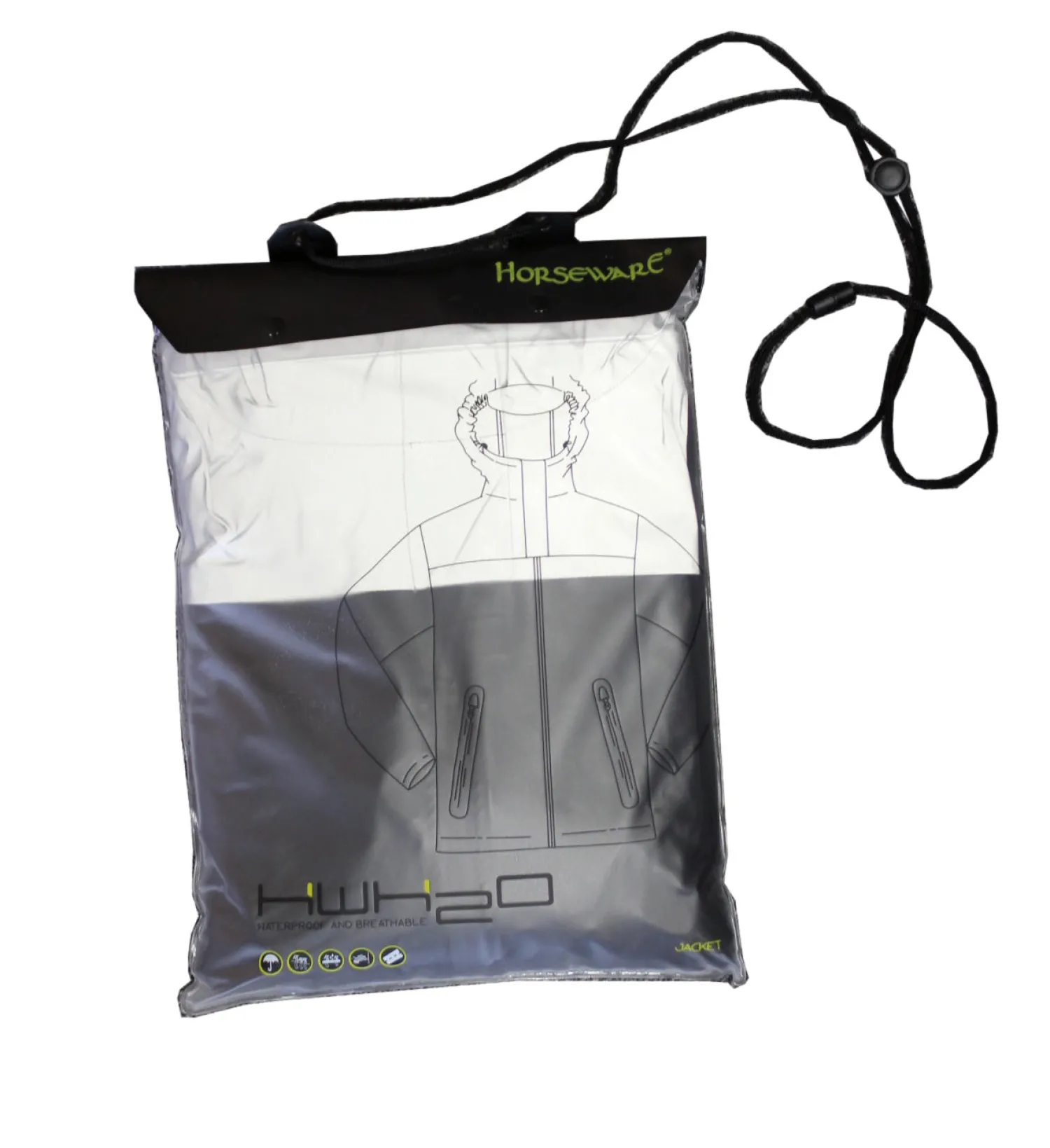 Outlet HORSEWARE ® Unisex H2O Reflective Jacket Black
