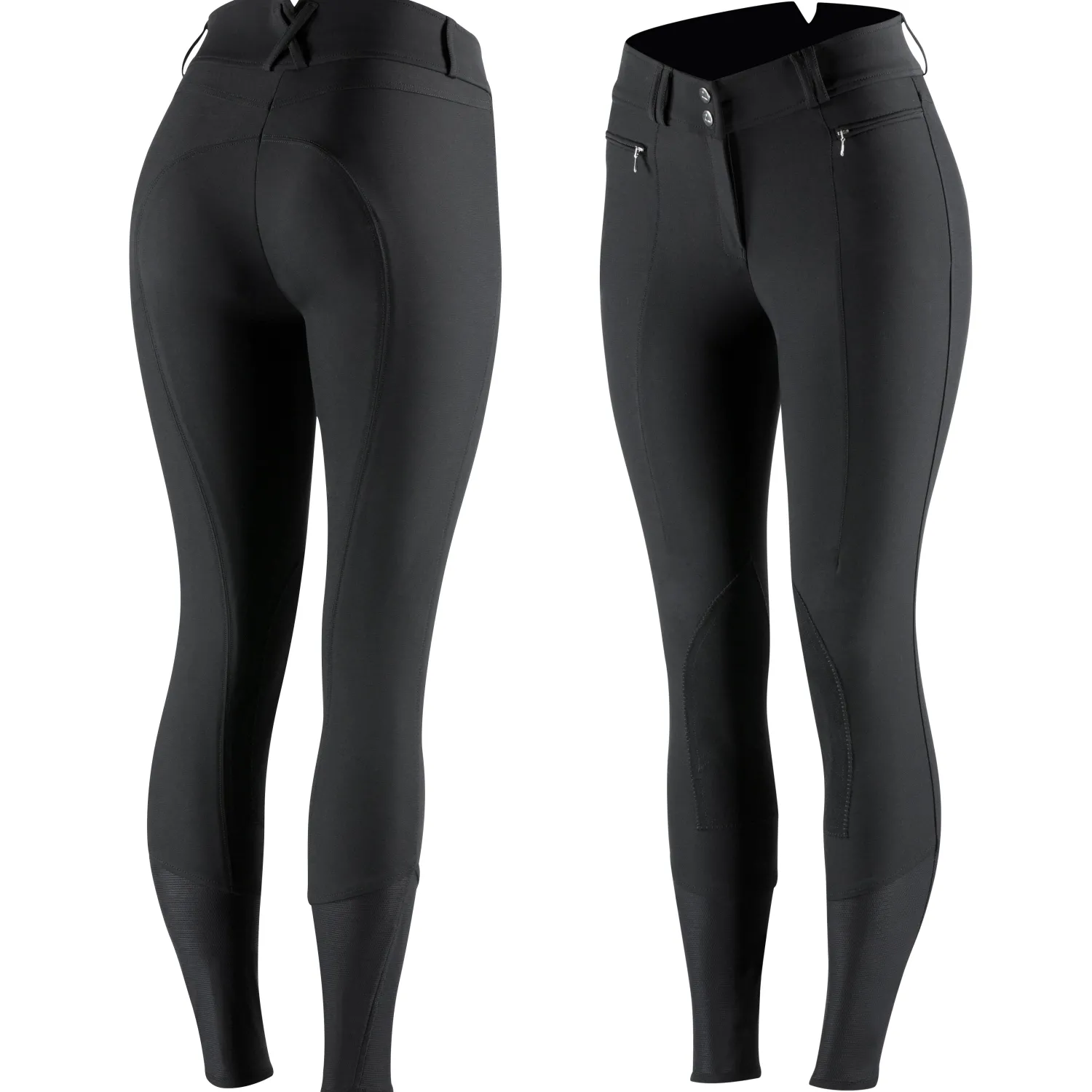 New EQUINAVIA Horze Ladies’ Angelina Synthetic Leather Knee-Patch Breech