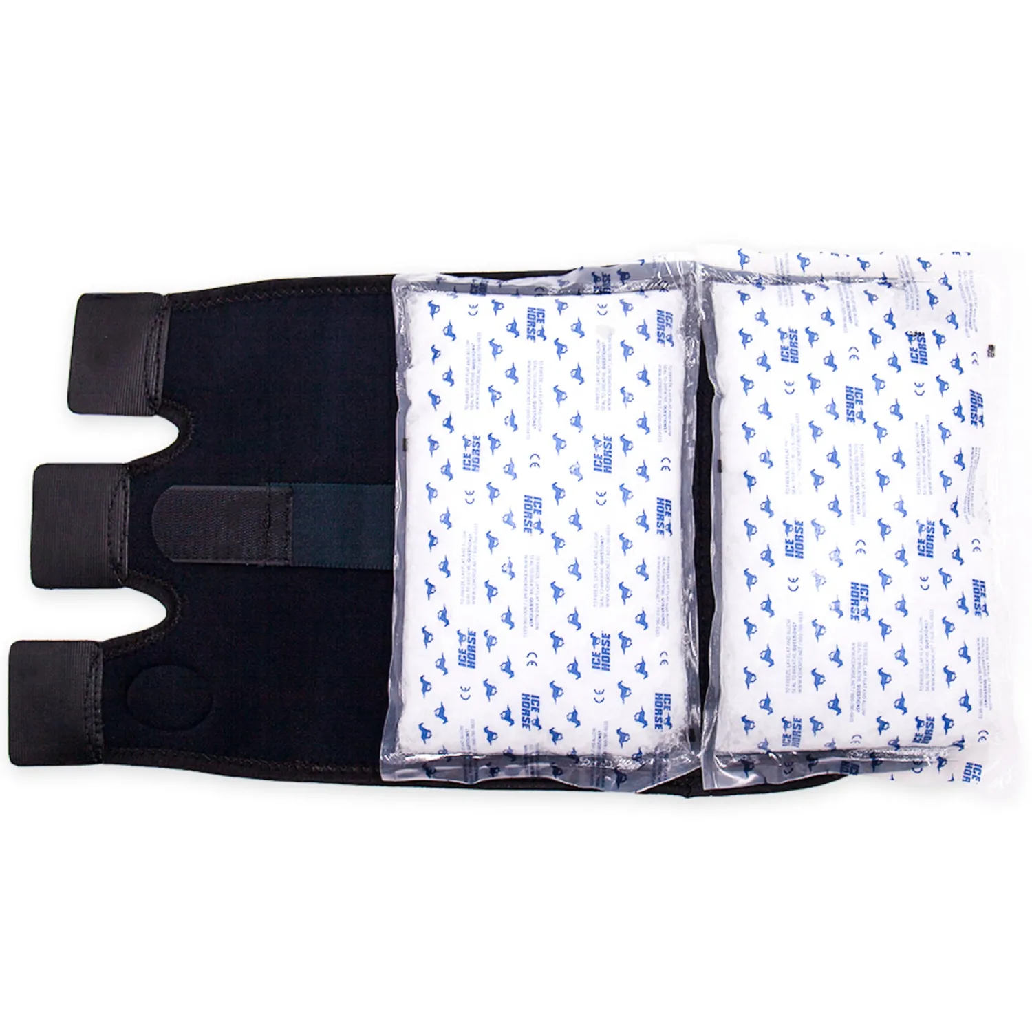 New MACKINNON Ice Horse® Tendon Wraps, Pair Black