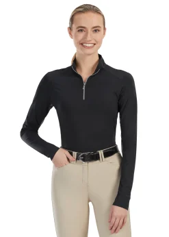 New KIRSCH IconEQ™ Ladies’ Long Sleeve Sun Shirt Black