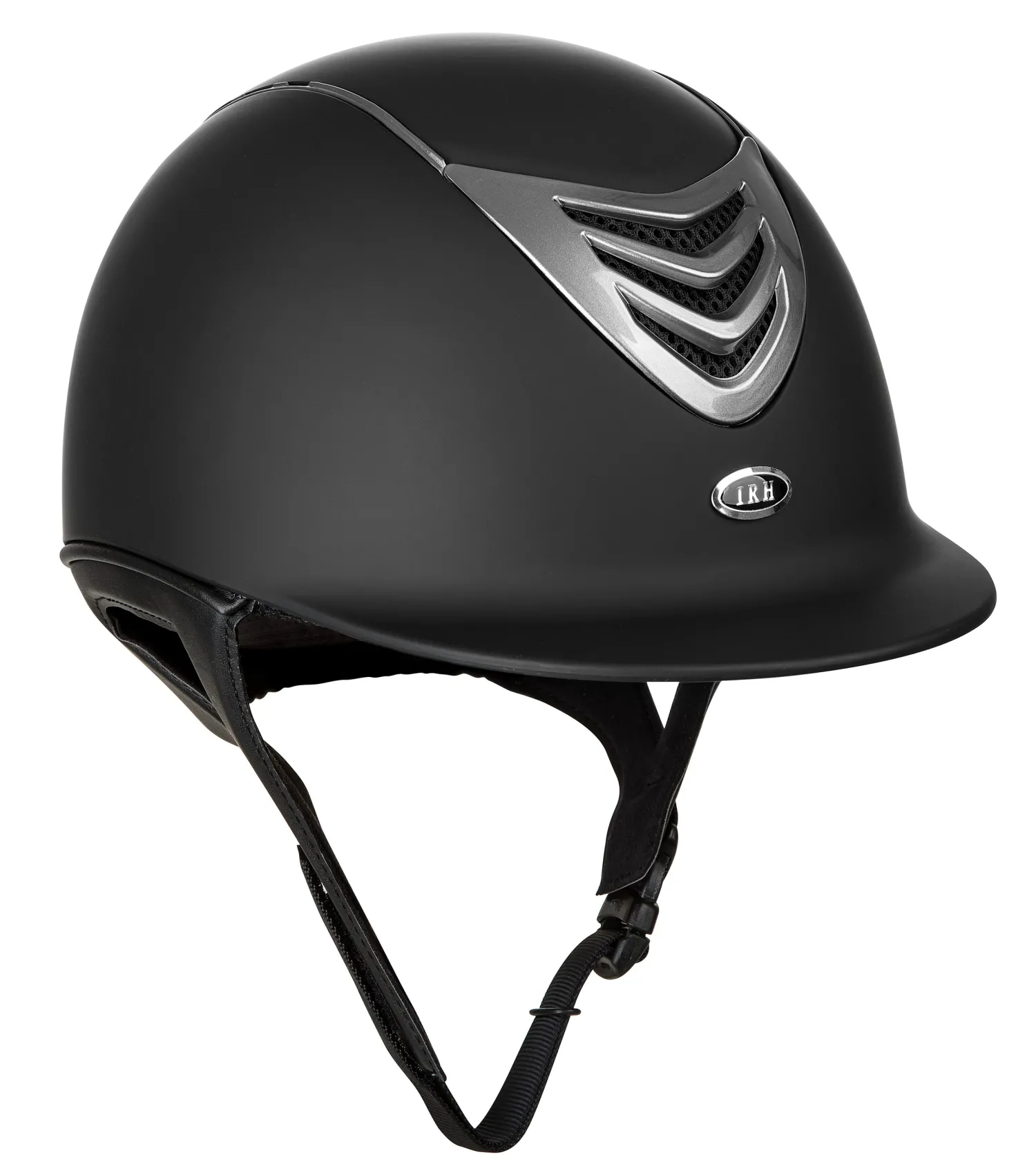 Sale INT RIDING HELMET IRH® IR4G Matte Helmet, Black Finish with Titanium Vent Matte Black/Titanium Vent