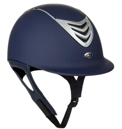 Best INT RIDING HELMET IRH® IR4G Matte Helmet, Navy Finish with Silver Vent Matte Navy/Silver Vent