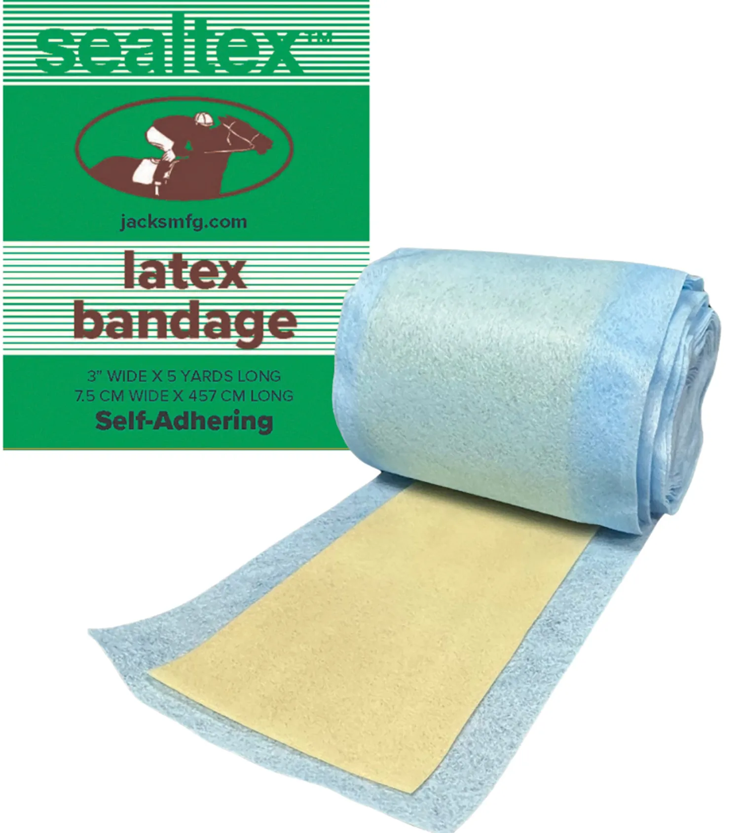 Sale JACKS MFG Jack's Sealtex™ Latex Bandage - 3" x 180" Blue