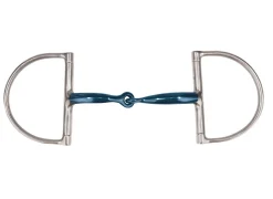 Discount WEATHERBEETA JP by Korsteel® Blue Steel Single-Jointed D-Ring Bit Blue/Silver