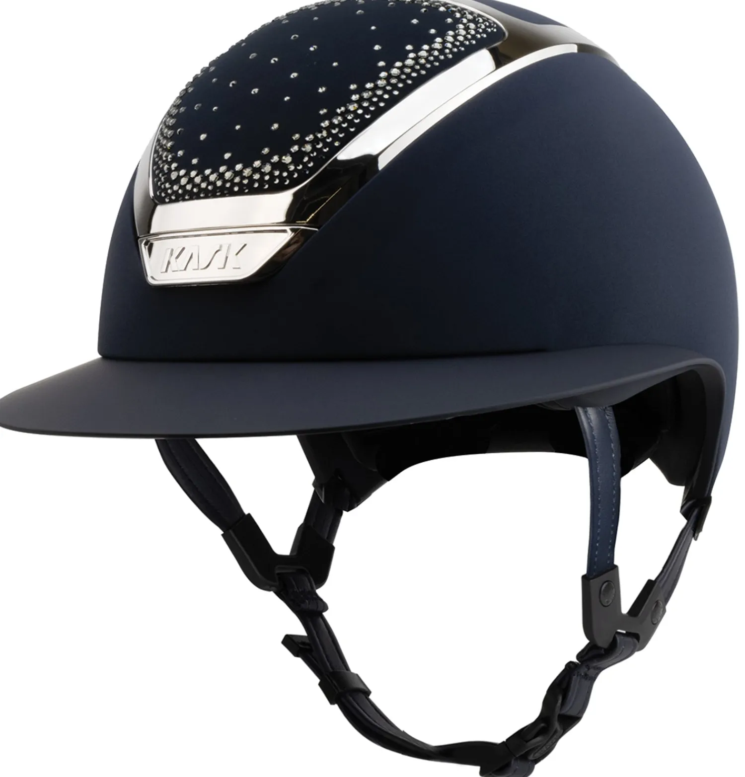 Clearance KASK AMERICA KASK Star Lady In-Out Helmet Chrome Navy/Silver Diamond