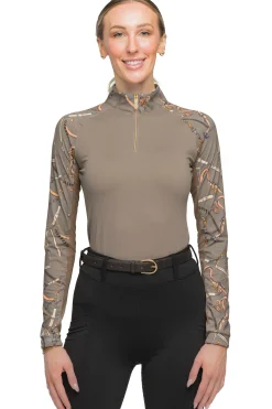 Online KASTEL DENMARK Ladies’ Betty Raglan Long Sleeve Shirt Taupe Belts