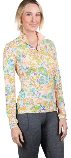 Sale KASTEL DENMARK Ladies’ Danica Long Sleeve Shirt Impatiens Pink