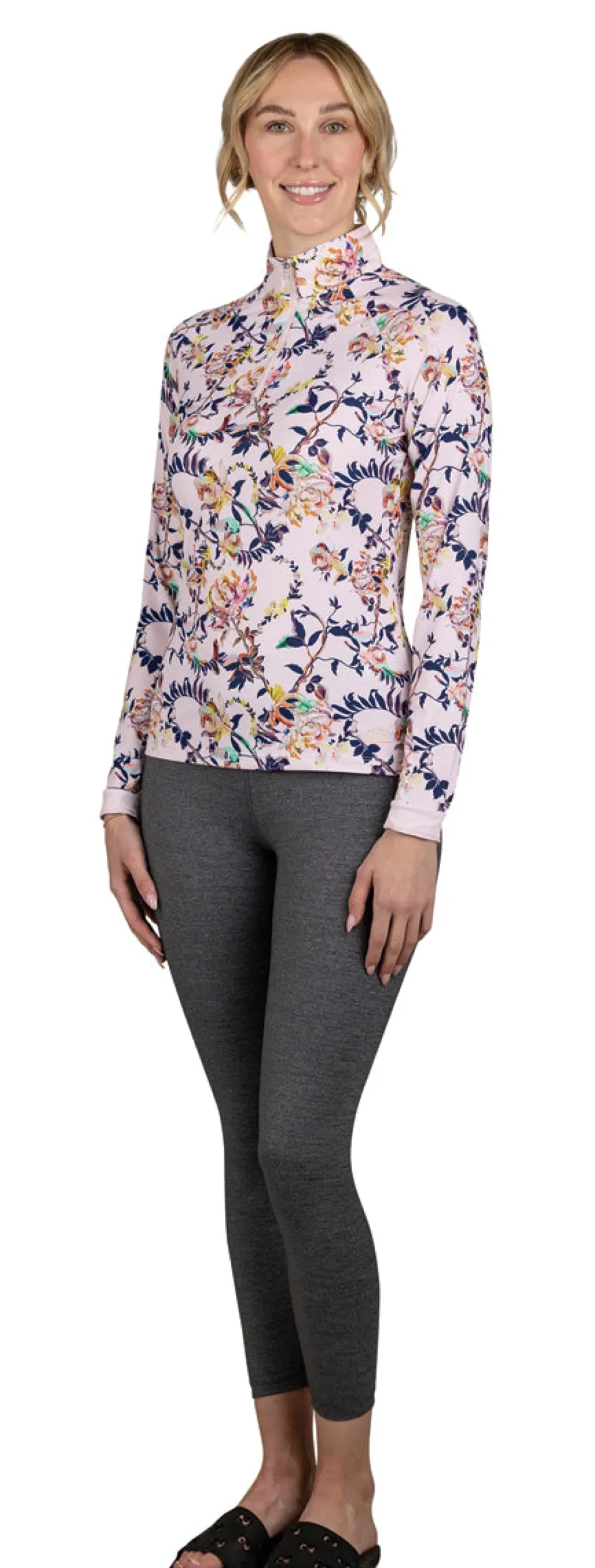 Sale KASTEL DENMARK Ladies’ Gene Paintbrush Floral Long Sleeve Shirt Blush