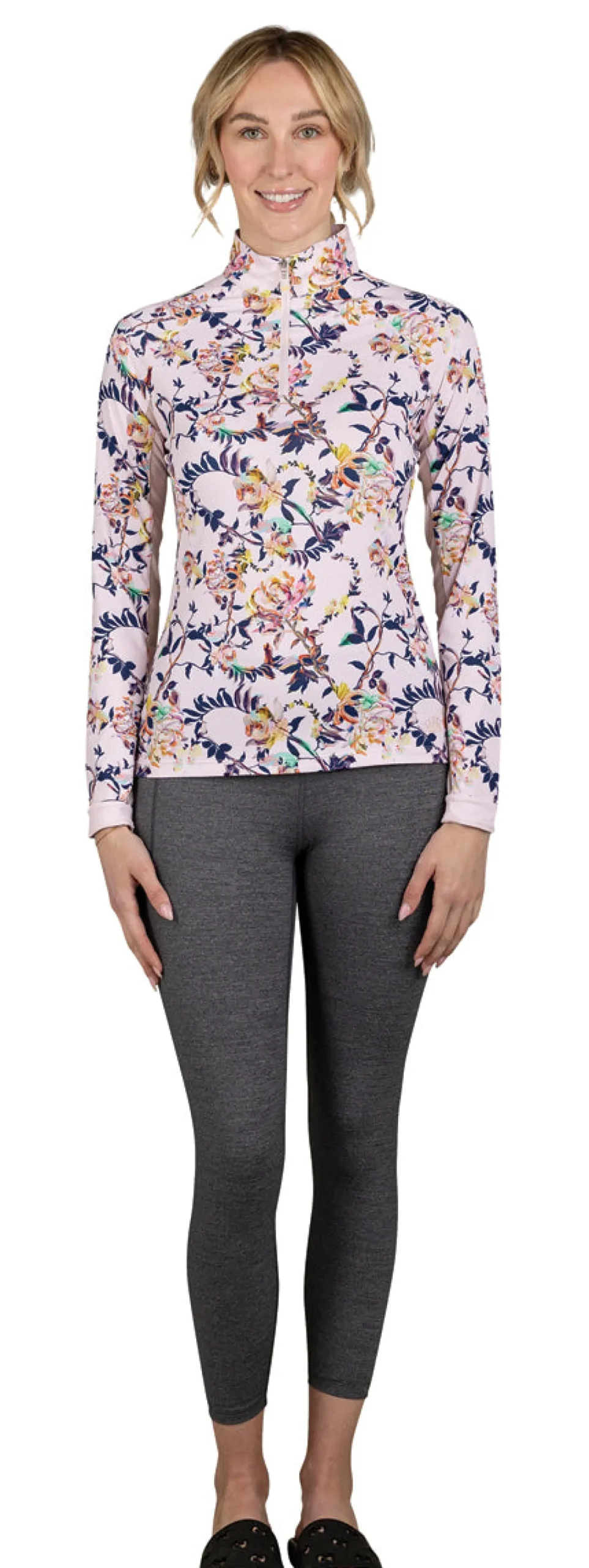 Sale KASTEL DENMARK Ladies’ Gene Paintbrush Floral Long Sleeve Shirt Blush