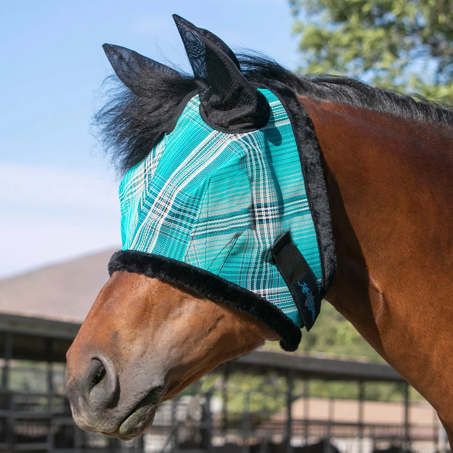Sale KENSINGTON ™ Signature Fly Mask with Plush Fleece, Ears & Forelock Hole