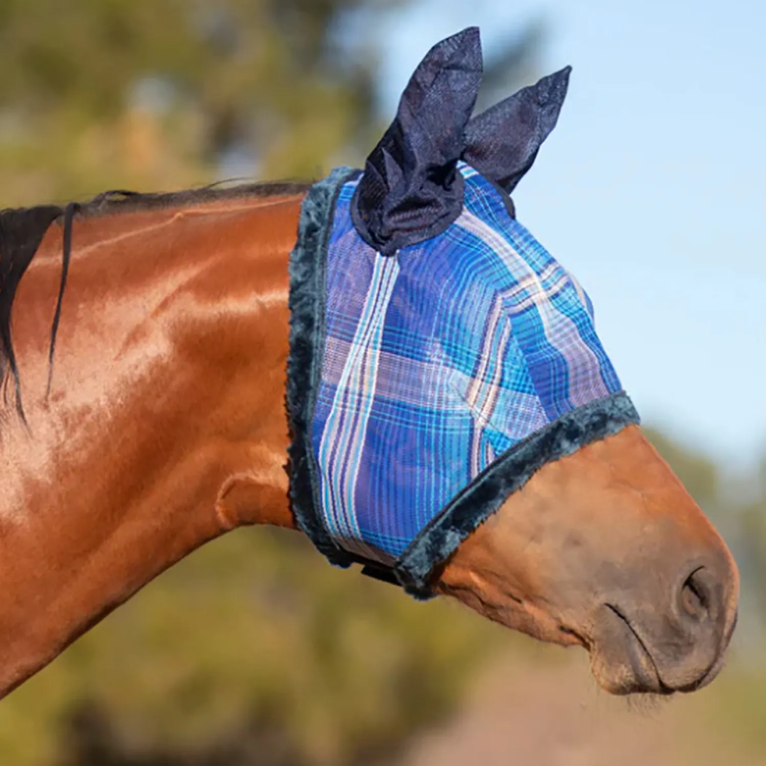Sale KENSINGTON ™ Signature Fly Mask with Plush Fleece, Ears & Forelock Hole