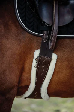 Online KENTUCKY HORSEWEAR Anatomic Sheepskin Long Girth Brown