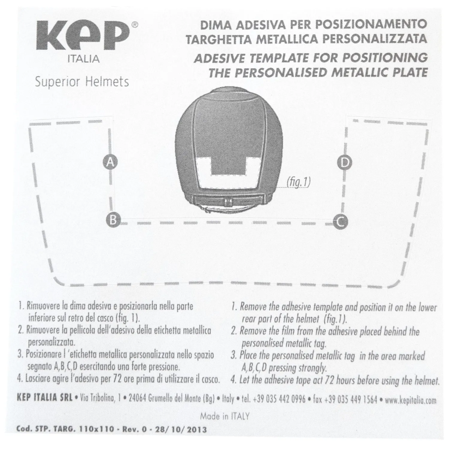 Best KEP ITALIA SRL KEP Italia® Engraved Name Tag
