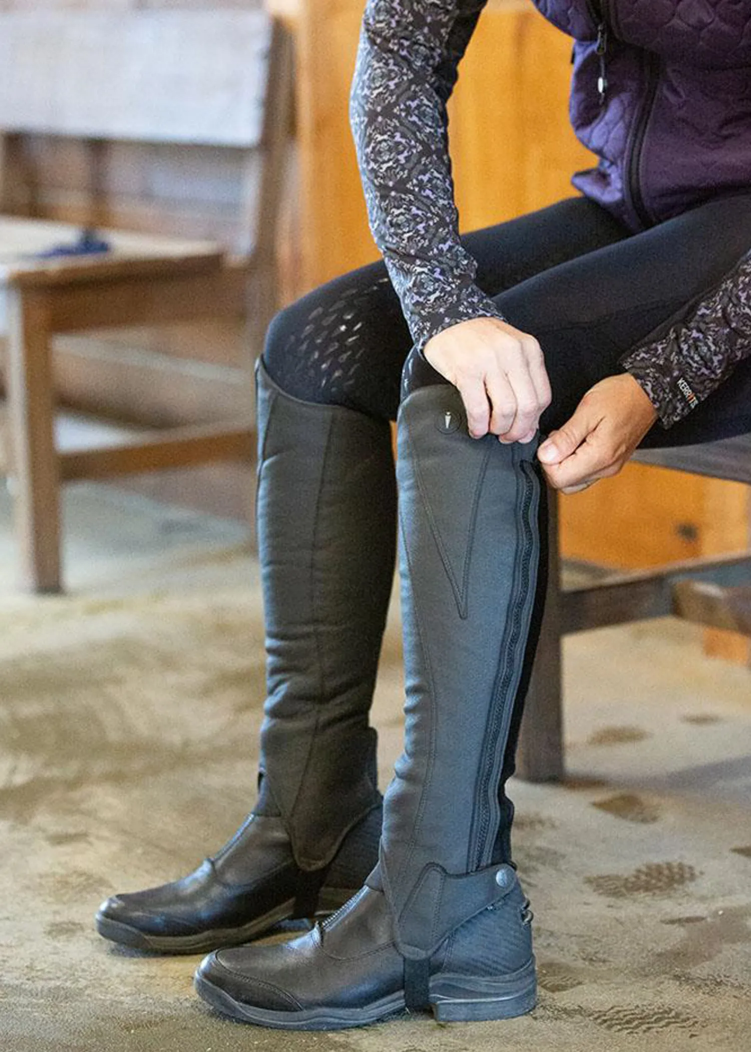 KERRITS ® GripTek™ Half Chaps 2.0 Black