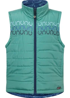 Online KERRITS ® Kids' Ride The Wind Reversible Quilted Vest Lapis/Aqualuxe