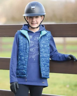 Online KERRITS ® Kids' Ride The Wind Reversible Quilted Vest Lapis/Aqualuxe