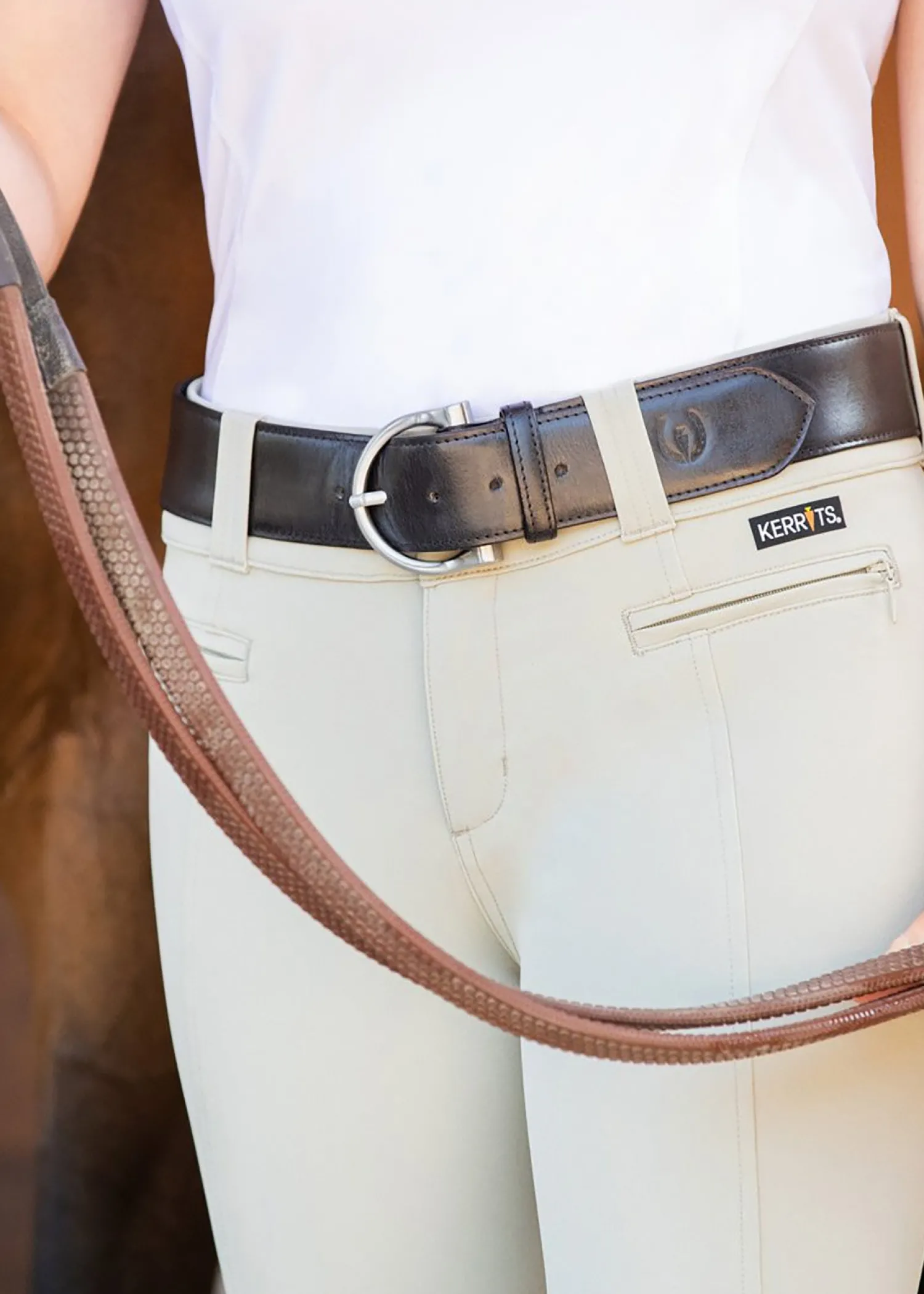 Best KERRITS ® Ladies’ Simple D Leather Belt