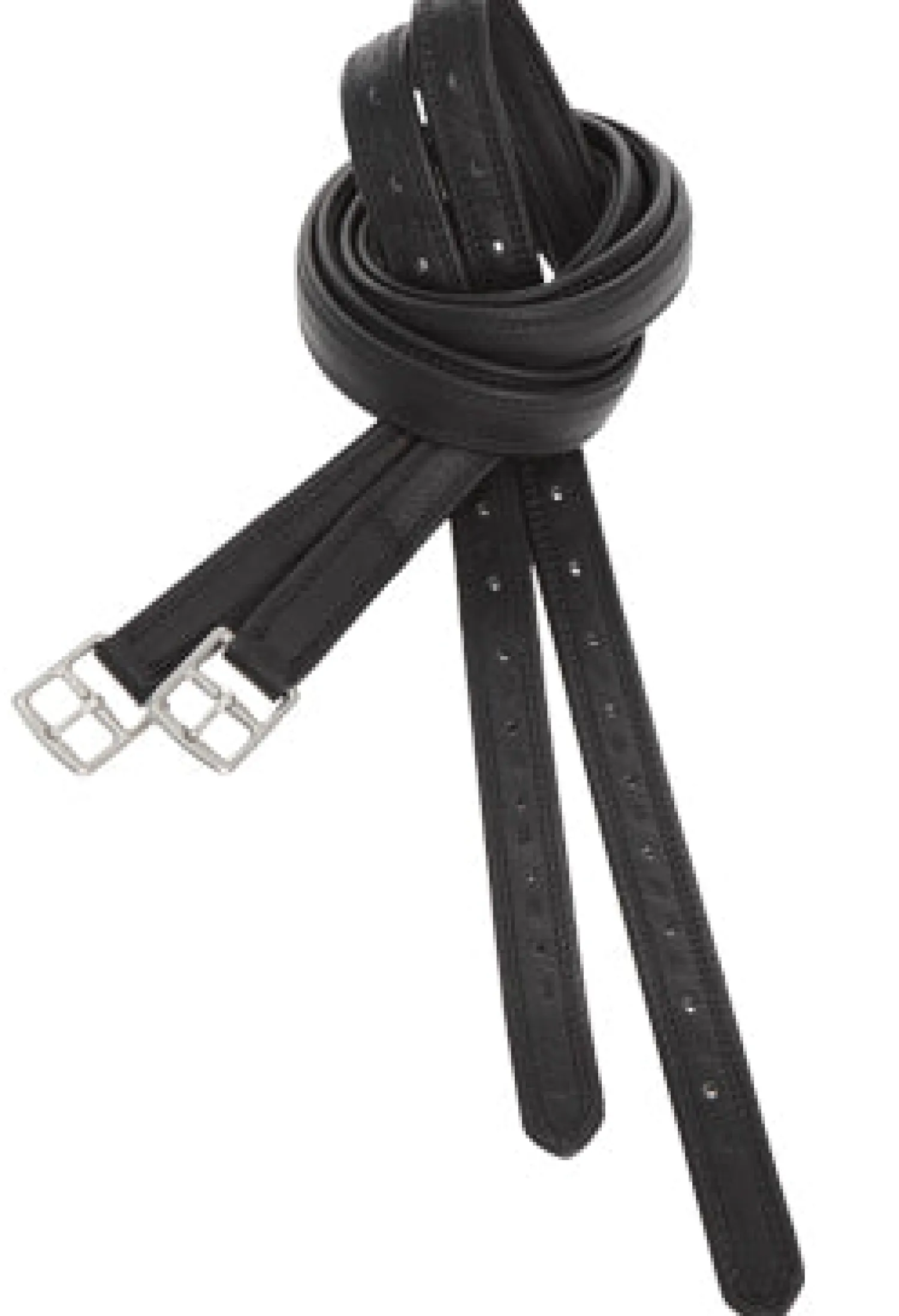 Sale KIEFFER SATTLERWAREN Kieffer Soft Half-Hole Stirrup Leathers Black
