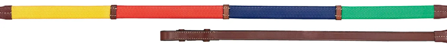 Discount WEATHERBEETA Kincade Rainbow Rubber Training Reins Stripes