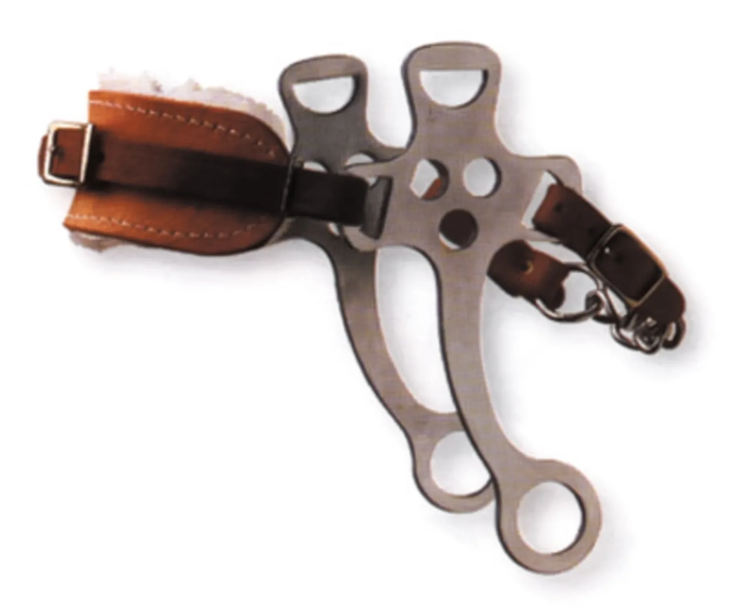 New WEATHERBEETA Korsteel® Fleece Nose Hackamore Bit Stainless