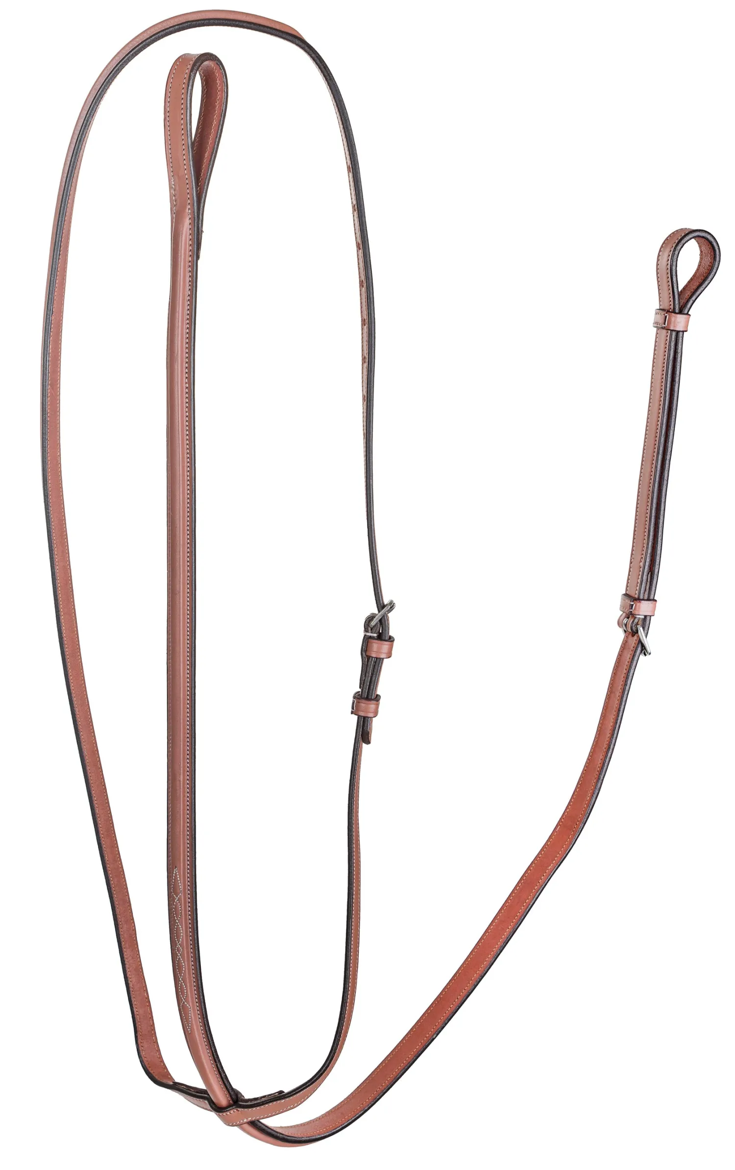 Discount JPC EQUESTRIAN Laureate by Henri de Rivel Raised Standing Martingale with Fancy Stitching Oakbark