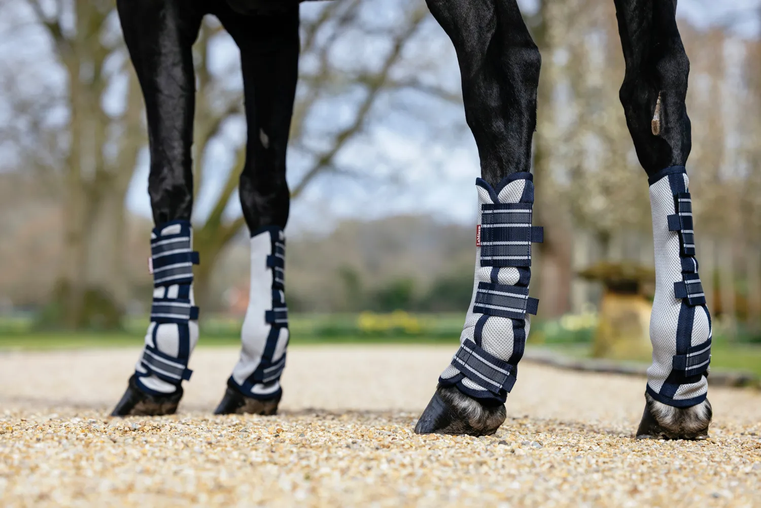 New HORSE HEALTH TRADE LeMieux® Arika Mesh Fly Boots Navy