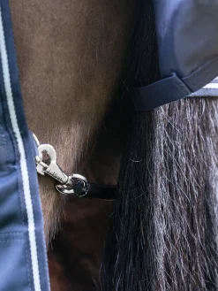Online HORSE HEALTH TRADE LeMieux® Arika Storm-Tek 200 Gram Turnout Blanket with Leg Straps Navy/White/Navy