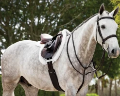 HORSE HEALTH TRADE LeMieux® Merino+ ProSorb Hunter Saddle Pad White/White