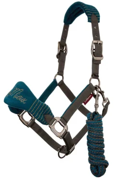 New HORSE HEALTH TRADE LeMieux® Vogue Halter & Rope Lead Set