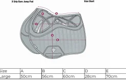 Clearance HORSE HEALTH TRADE LeMieux® X-Grip EuroJump Square Pad