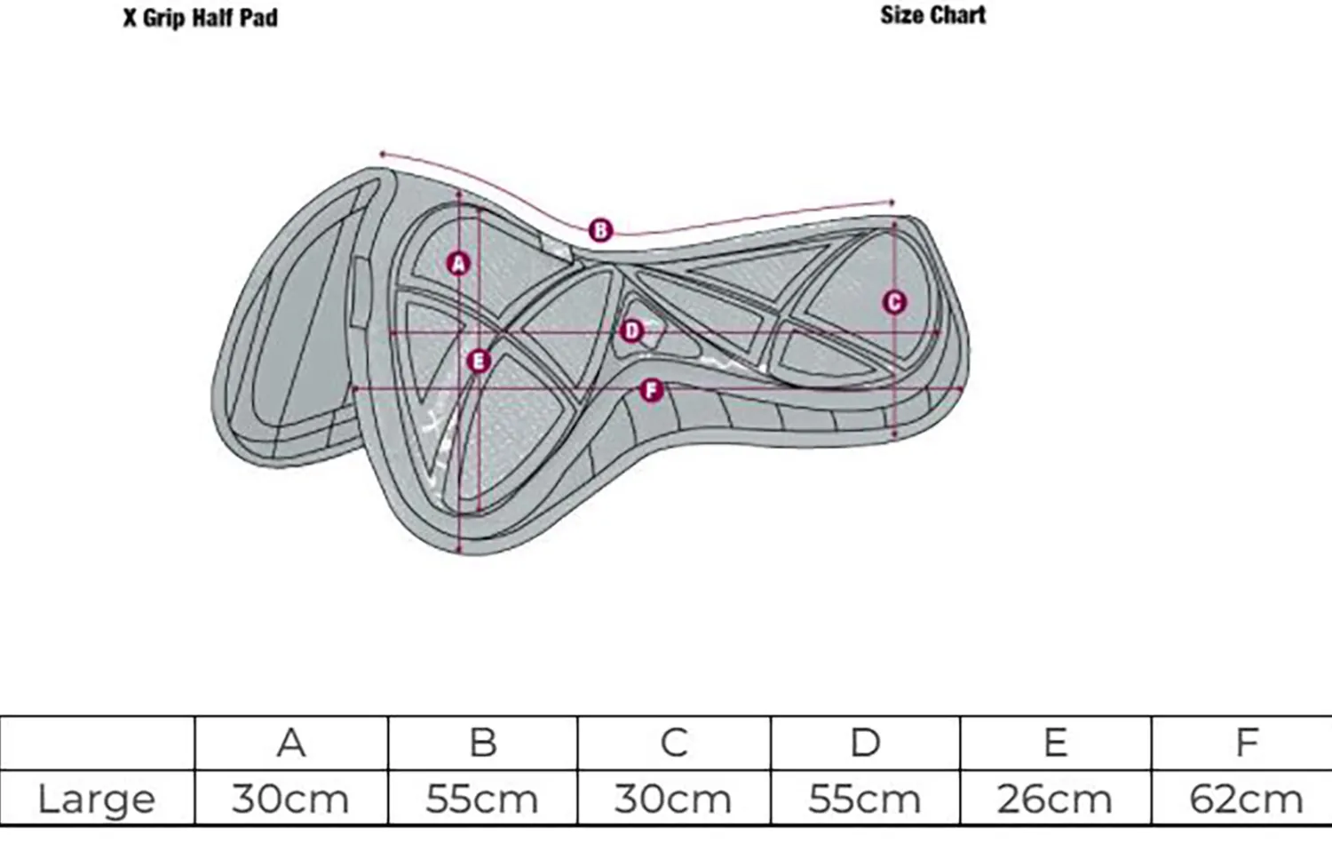 New HORSE HEALTH TRADE LeMieux® X-Grip Half Pad Black