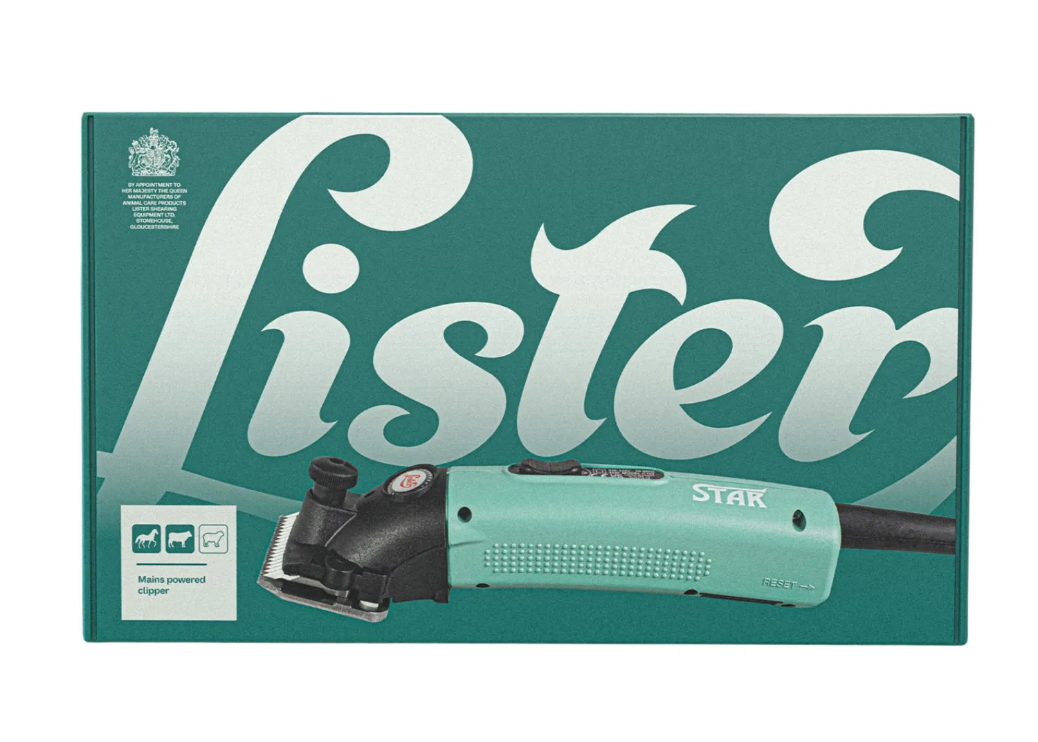 Clearance LISTER SHEARING EQUIPMENT Lister Star Clipper 1-Speed A2F/AC (Fine) Blade Green