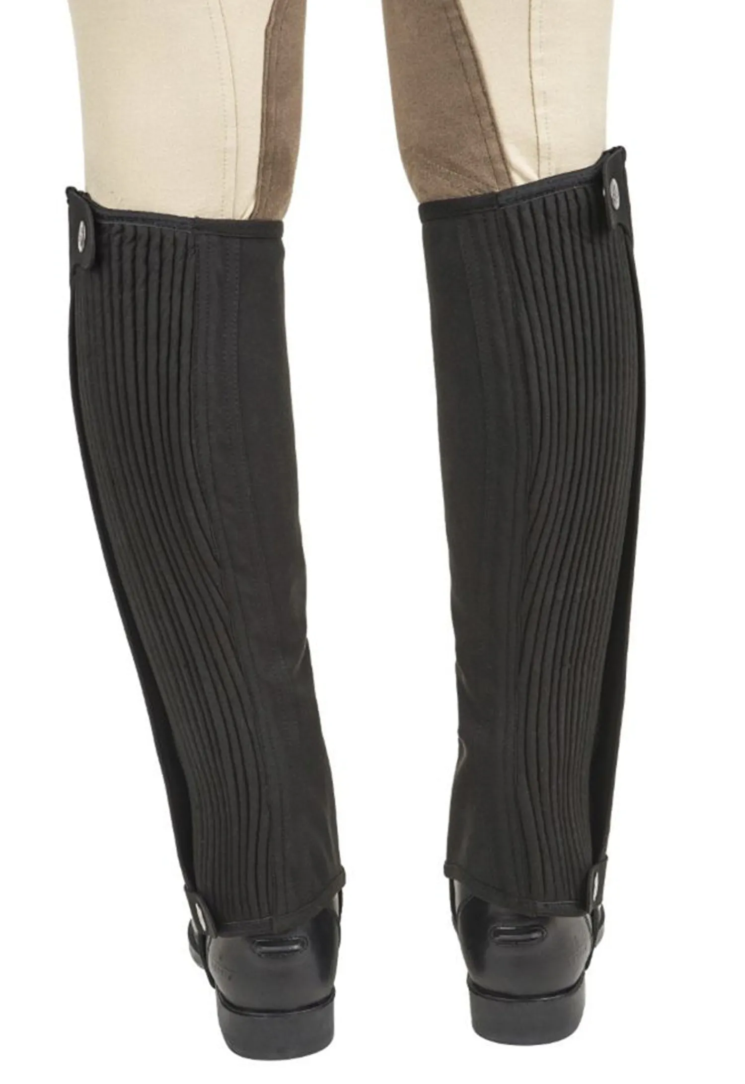 New JPC EQUESTRIAN Léttia® Adults’ Suede Half Chaps Black