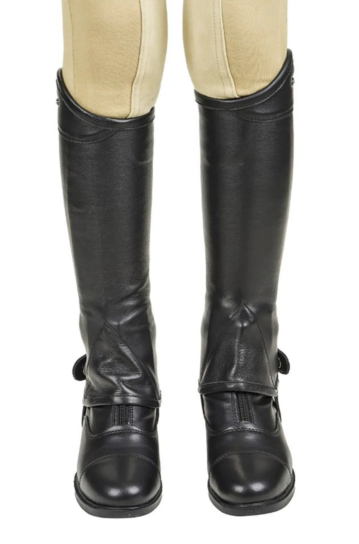 Online JPC EQUESTRIAN Léttia® Children’s London Leather Half Chaps Black