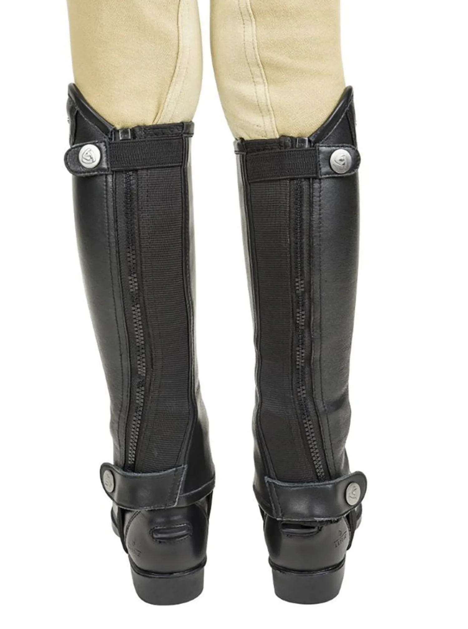 Online JPC EQUESTRIAN Léttia® Children’s London Leather Half Chaps Black