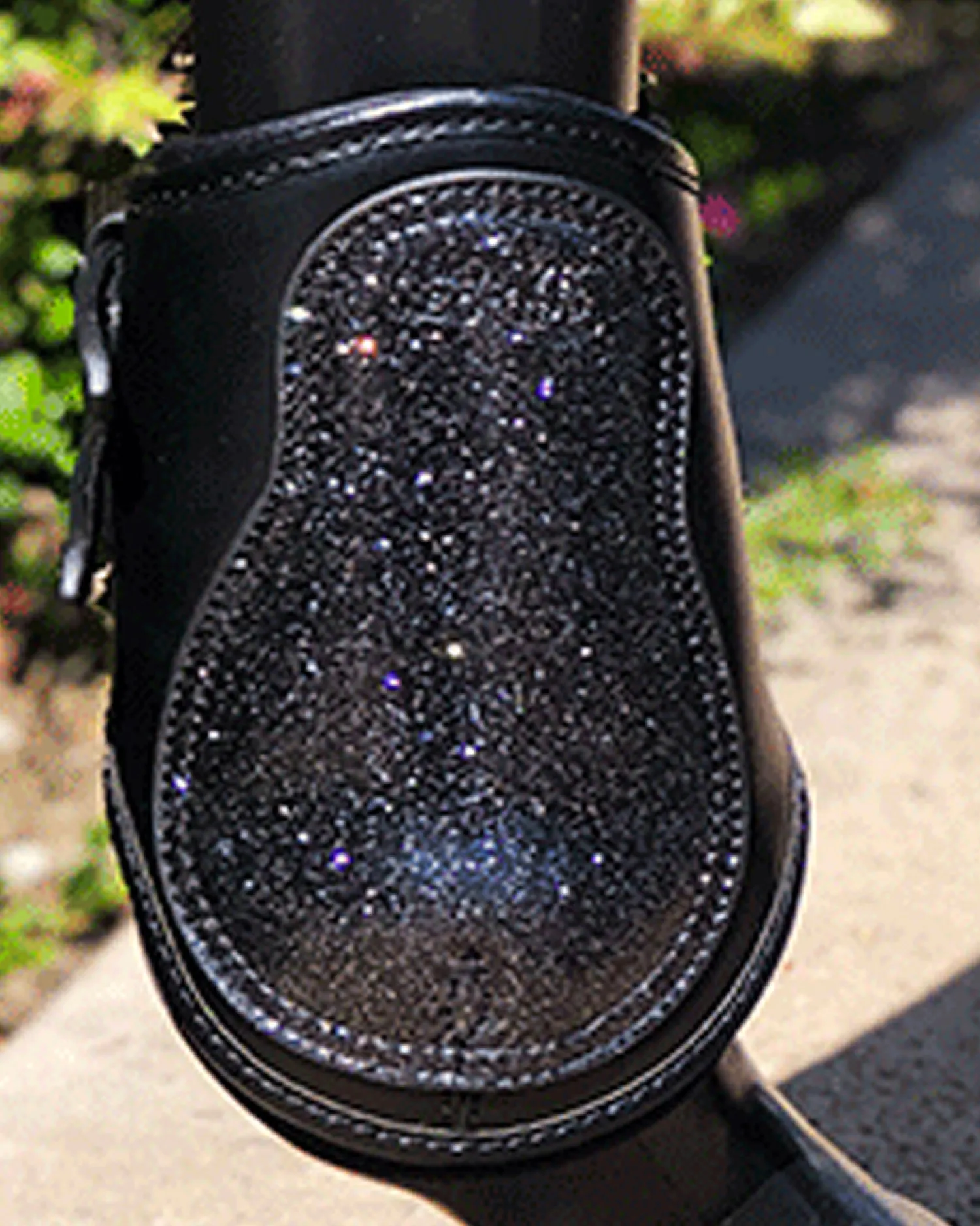 Sale MAJYK EQUIPE ® Estrella Sparkle Leather Fetlock Boots Black/Sparkle